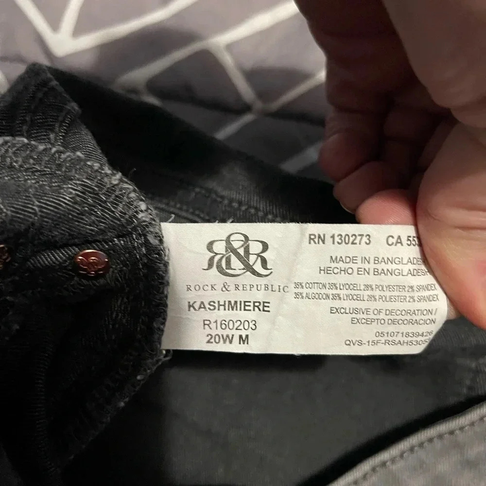 Rock & Republic Jeans 20W M - Picture 6 of 8